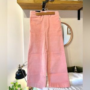 Gap Salmon High Rise Wide-Leg Crop